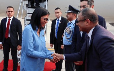 delcy llega a la india darwyn rosales