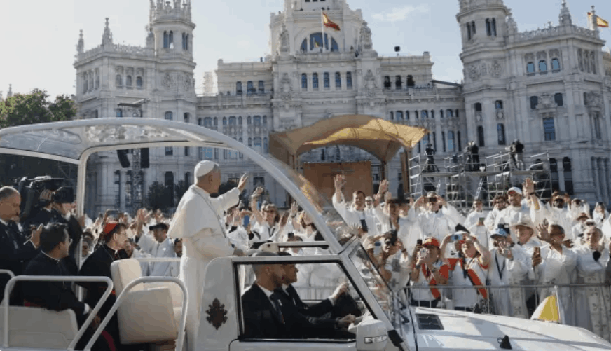 misa en cibeles papa madrid darwyn rosales