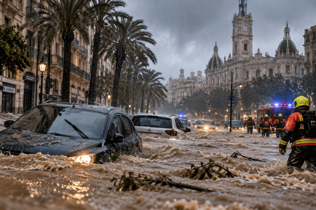 emergencia por lluvias en valencia españa darwyn rosales