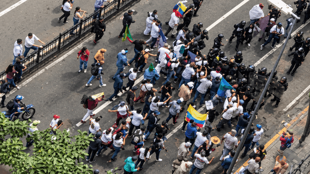 bloquean marcha hacia miraflores darwyn rosales
