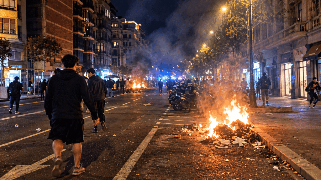 disturbios barcelona darwyn rosales