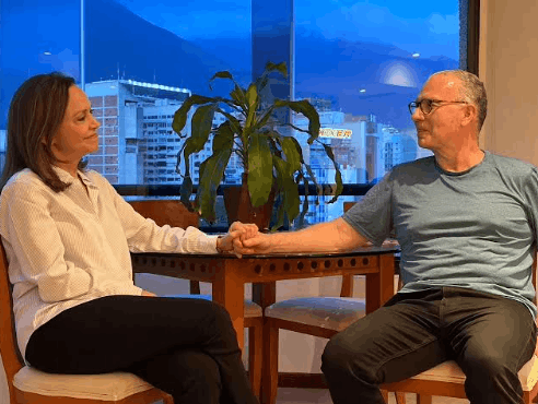 maria corina visita a rocher darwyn rosales